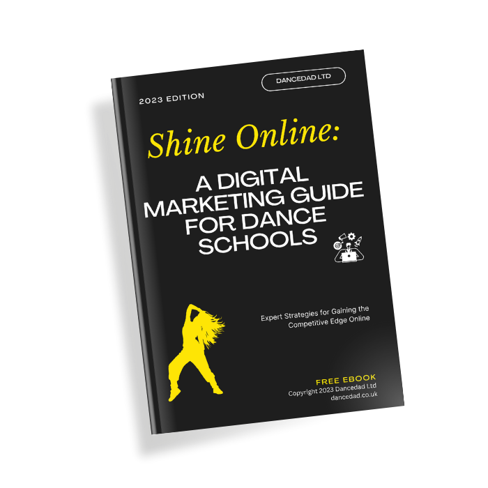 The Cover of Shine Online - A Dance School Digital Marketing Guide